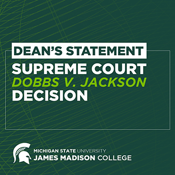 Dean's statement: Response to overturning Roe vs. Wade