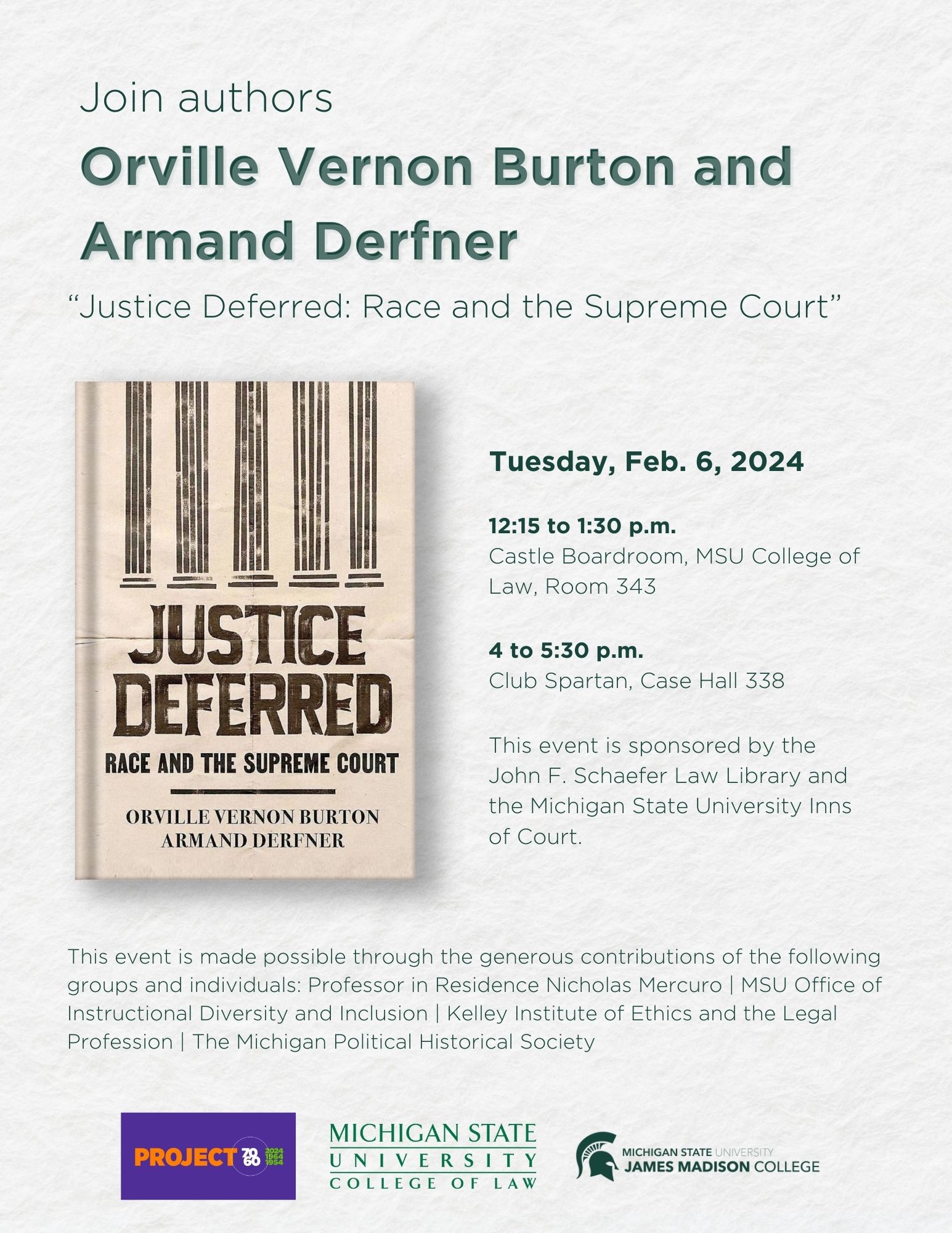 Justice Deferred flyer