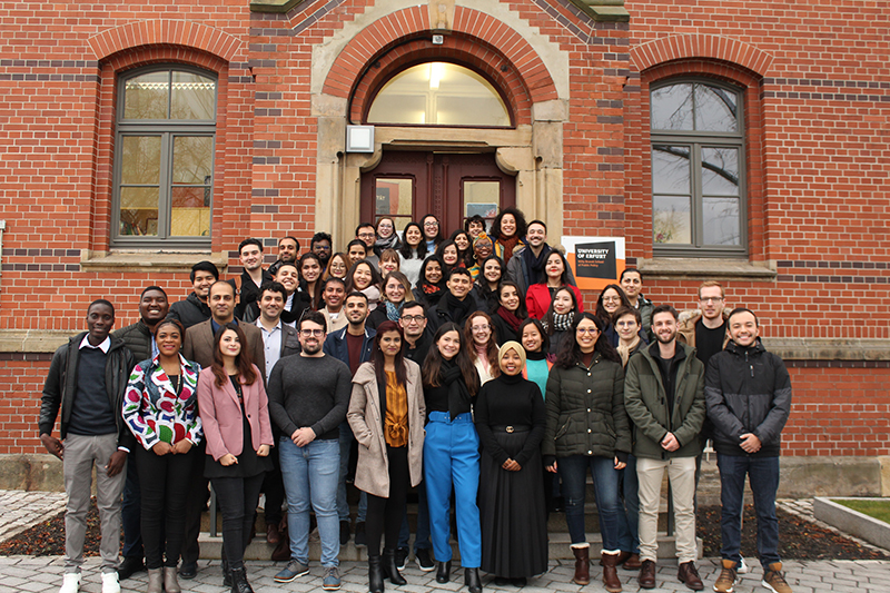 Molly with her cohort in her MPP program at the University of Erfurt.