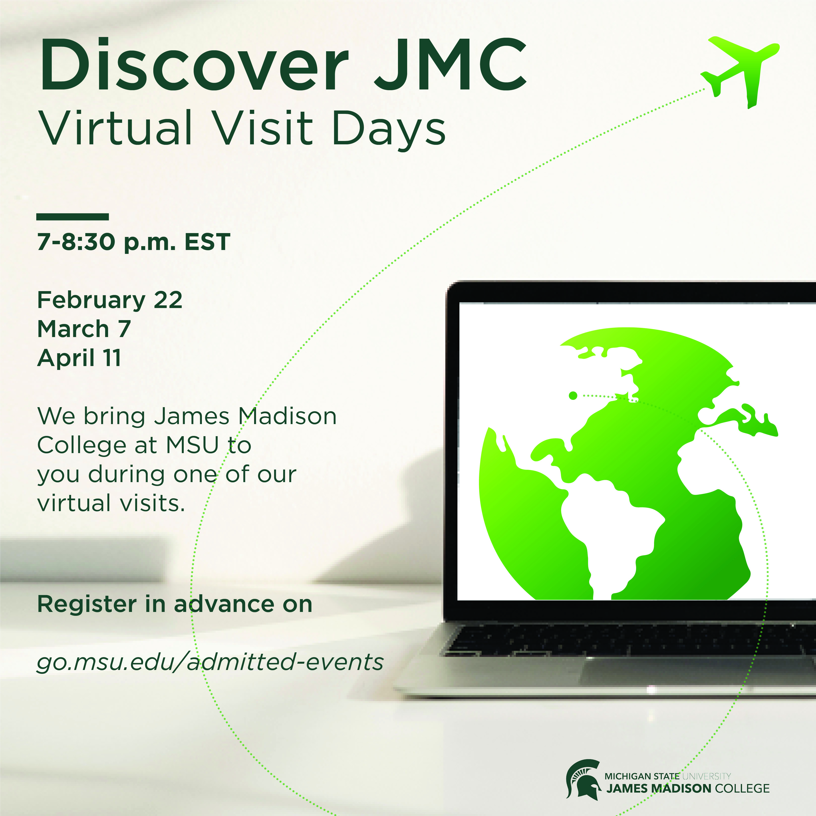 Discover JMC Virtual Visit Days